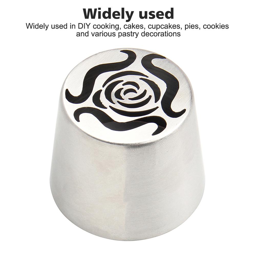 Stainless Steel Russian Piping Tips Christmas Cake Icing Nozzles For Cupcake Decoration DIY  Baking Tool  Kitchen Supply