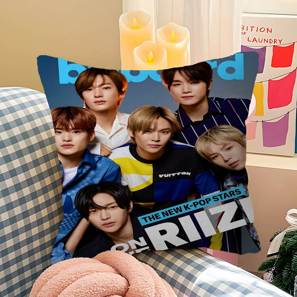 Kpop Band R-RiizeS Cushion Cover Polyester Sofa Cushions Decorative Throw Pillows Home Decoration Pillowcover