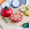 Wooden Magnetic Play Kitchen Set: Cuttable Fruits & Vegetables for Kids Pretend Play