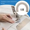 1pc Silicone Hemmer Heat-Resistant Hemming Ruler with Marking Holes Flexible Edge Guide for Shirt Tails Quilting DIY Fabric Kit