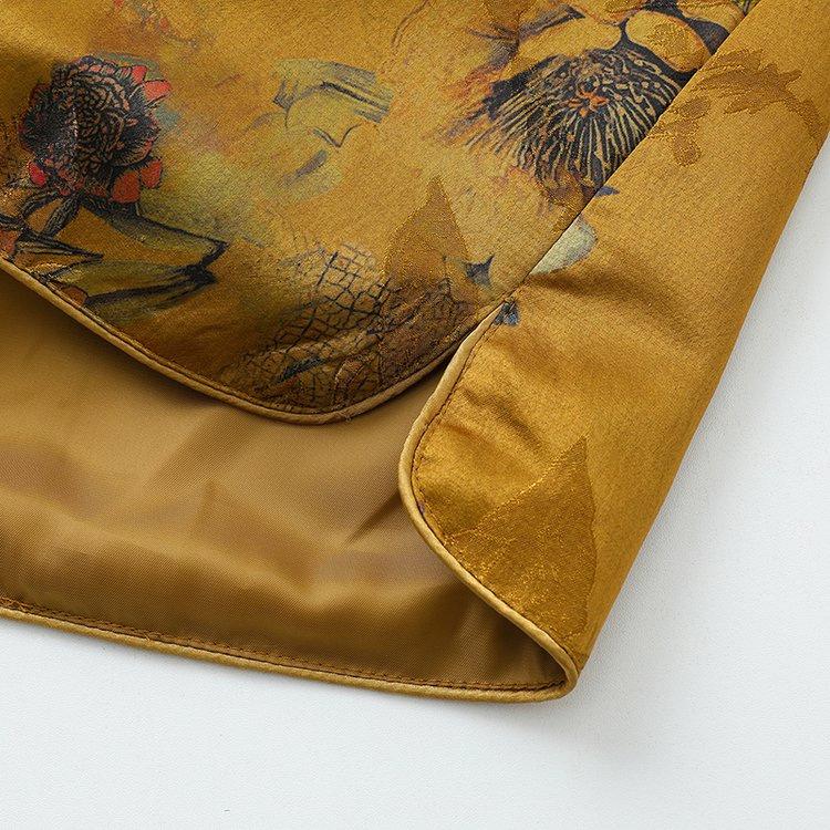 Women's Spring Autumn Jacquard Buckle Vest - New Chinese Style for Middle-aged Mothers