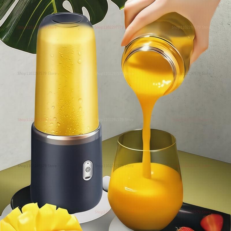 Tragbare elektrische Mixermaschine 6 Klingen Kabellos Tragbar Entsafter Doppelbecher Multifunktions-Entsafter Küchenwerkzeuge