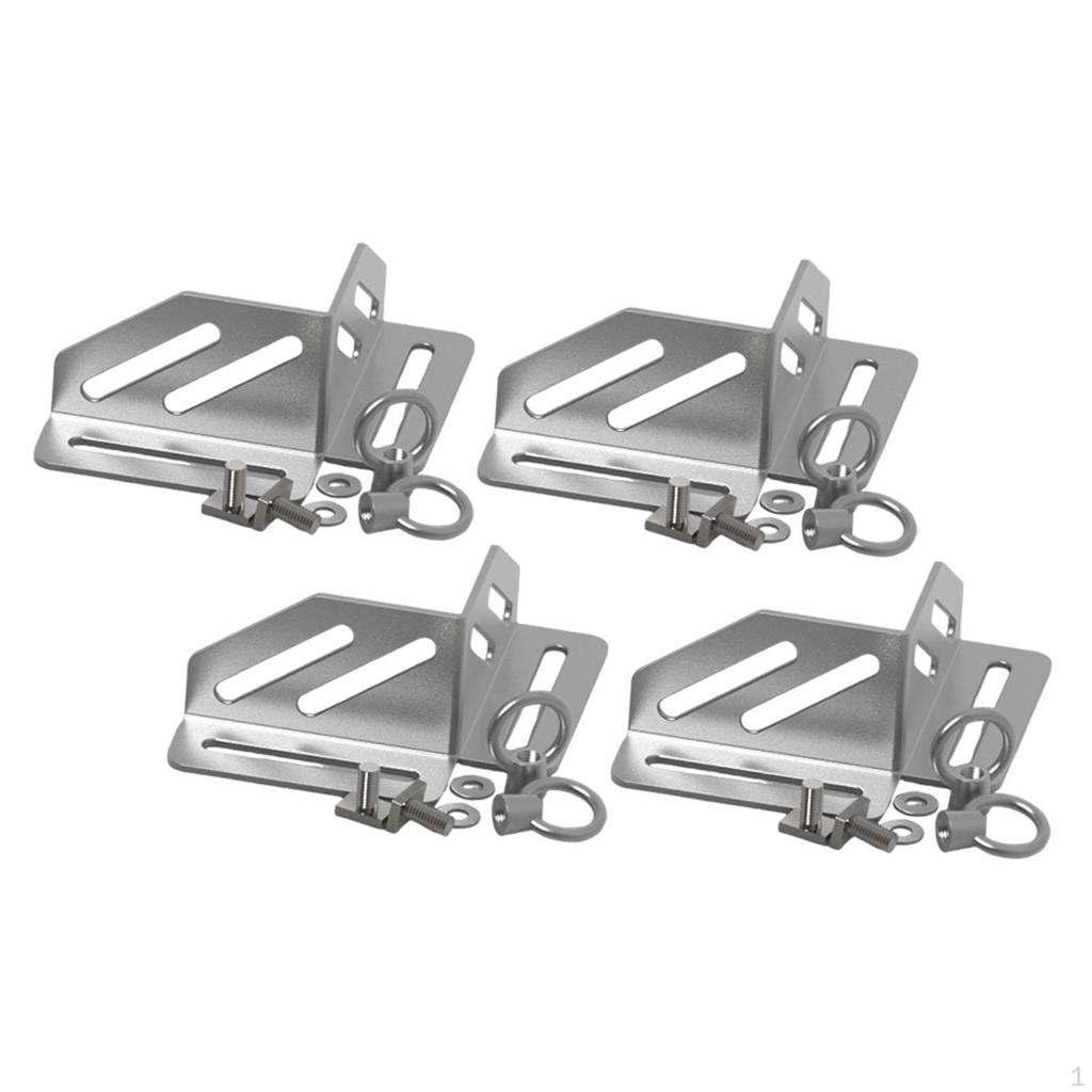 4 Pieces Corner Bracket Cargo Box Secure Holder Supplies Sturdy Easy Installation Roof Rack Clamp