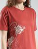 MONTE CARLO Women's Regular Fit Printed Half Sleeve Round Neck Top
