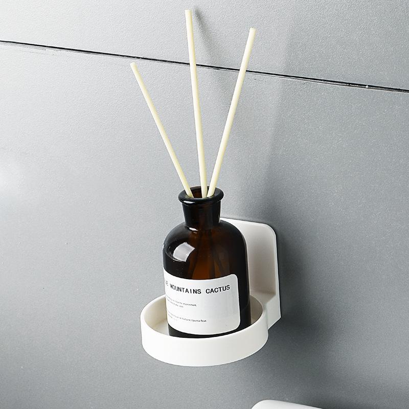 Punch-Free Wall-Mounted Bathroom Rack with Sensor Soap & Gel Dispenser