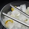 Ice Clamp Heat-Resistant Stainless Steel Ice Tongs Non-Slip Serrated Grip -Free Kitchen Utensils for Barbecue Snack Tongs