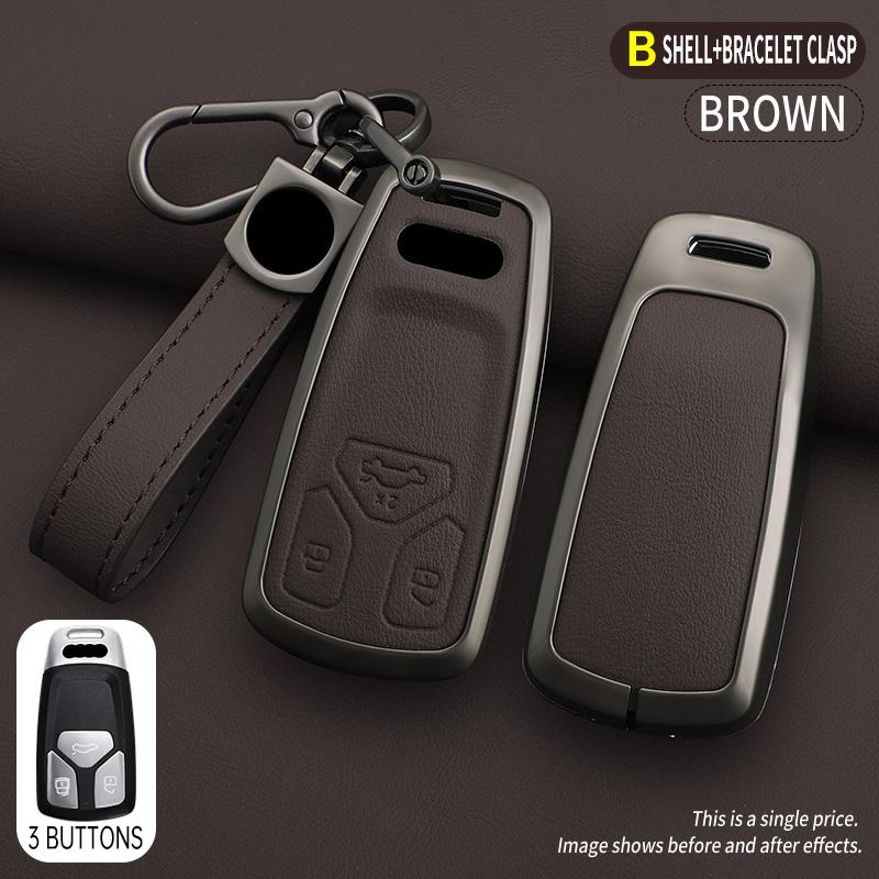 Car Key Case Holder Cover for Q3 Q5 Q8 Q7 Sline C5 C8 A4 B6 B7 B8 B9 TT 80 S6 A1A4 B8 A5 A6 A7 A8 D5 TT 8P 8L Accessories