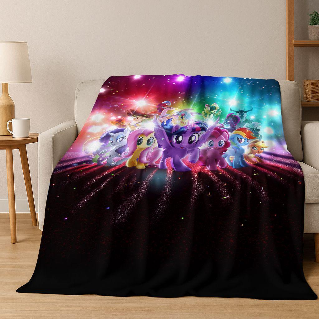 26 Style My Little Pony Unicorn Cartoon Flannel Blanket,Warm and Cozy Soft Throw Blanket for Home Bedroom Bed Sofa Cover Kids