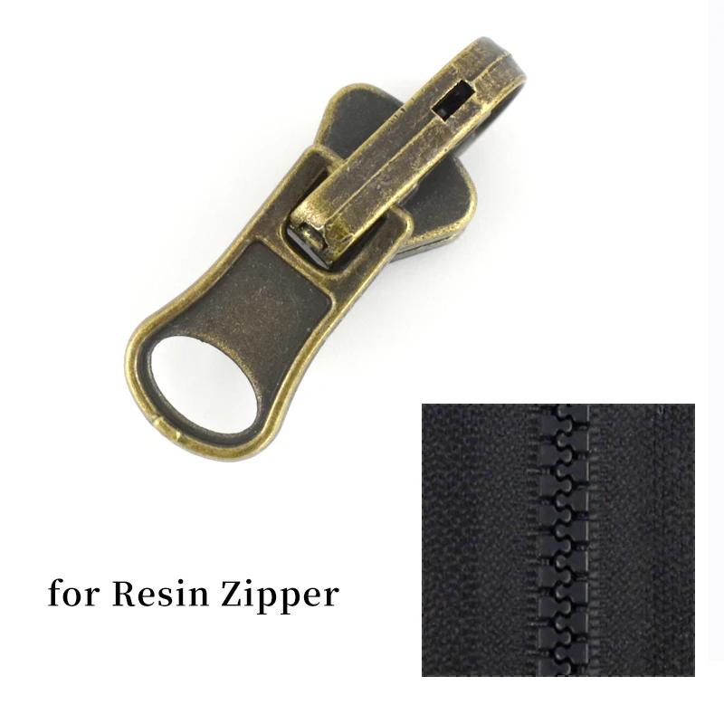 5/10/20Pcs Zipper Puller 3# 5# 8# Double Sided Rotary Zip Sliders Head Jacket Garment Decor Zippers Slider Sewing Accessories