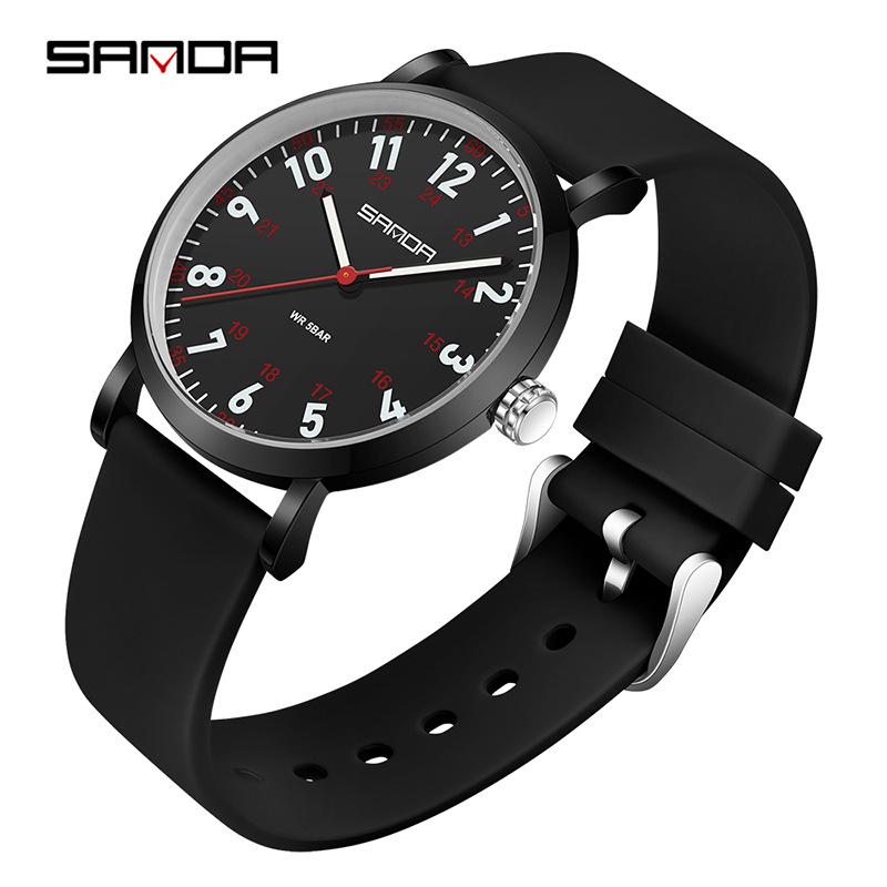 Sanda Unisex Luminous Waterproof Quartz Nurse Watch
