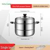 HUIHUADU 32cm Edelstahl Dämpfertopf