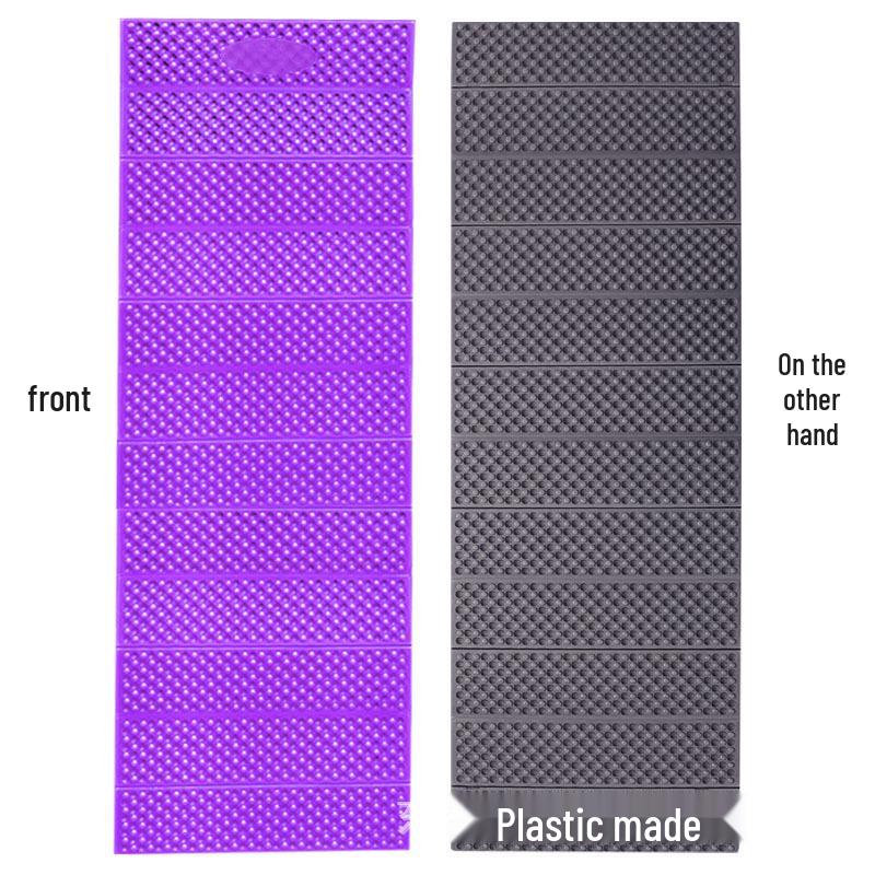 Portable Outdoor Egg Slot Folding Mat - Moisture-Proof Camping Tent Mat with Aluminum Foil