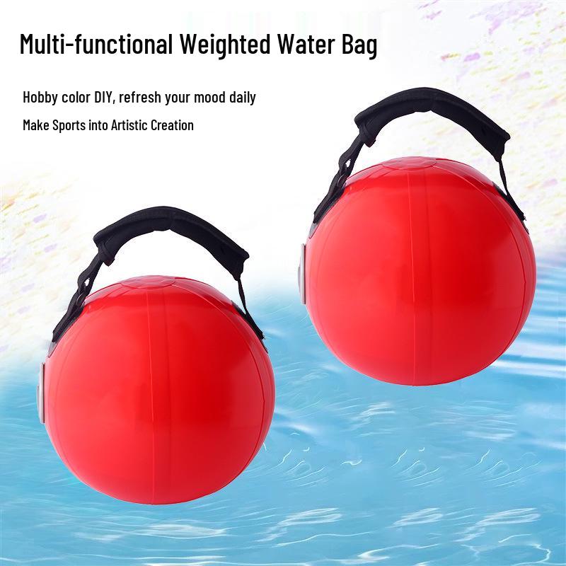 In Stock: New PVC Weighted Medicine Ball for Fitness, Yoga, Handball, and Exercise Red Small Ball 30x30cm красный