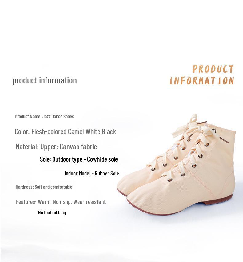Canvas Jazz & Ballet Dance Shoes - Soft-Soled for Kids & Adults