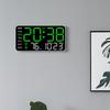 Borderless Digital Clock - Multifunctional Wall/Stand Clock with Minimalist Display for Living Room