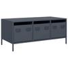 Vidaxl Stolik Kawowy, Antracyt, 101,5X50X43,5 Cm, Stal