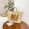 Woven straw bag women's large-capacity new casual shoulder portable tote seaside vacation beach bag