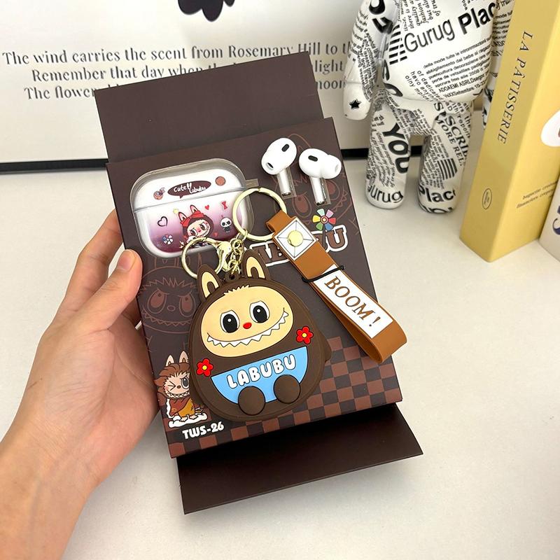 

Labubu Мультяшные Милые Беспроводные Наушники Вкладыши Внутриканальные С Защитным Чехлом И Шнурком Для Телефона Наушники Гарнитуры