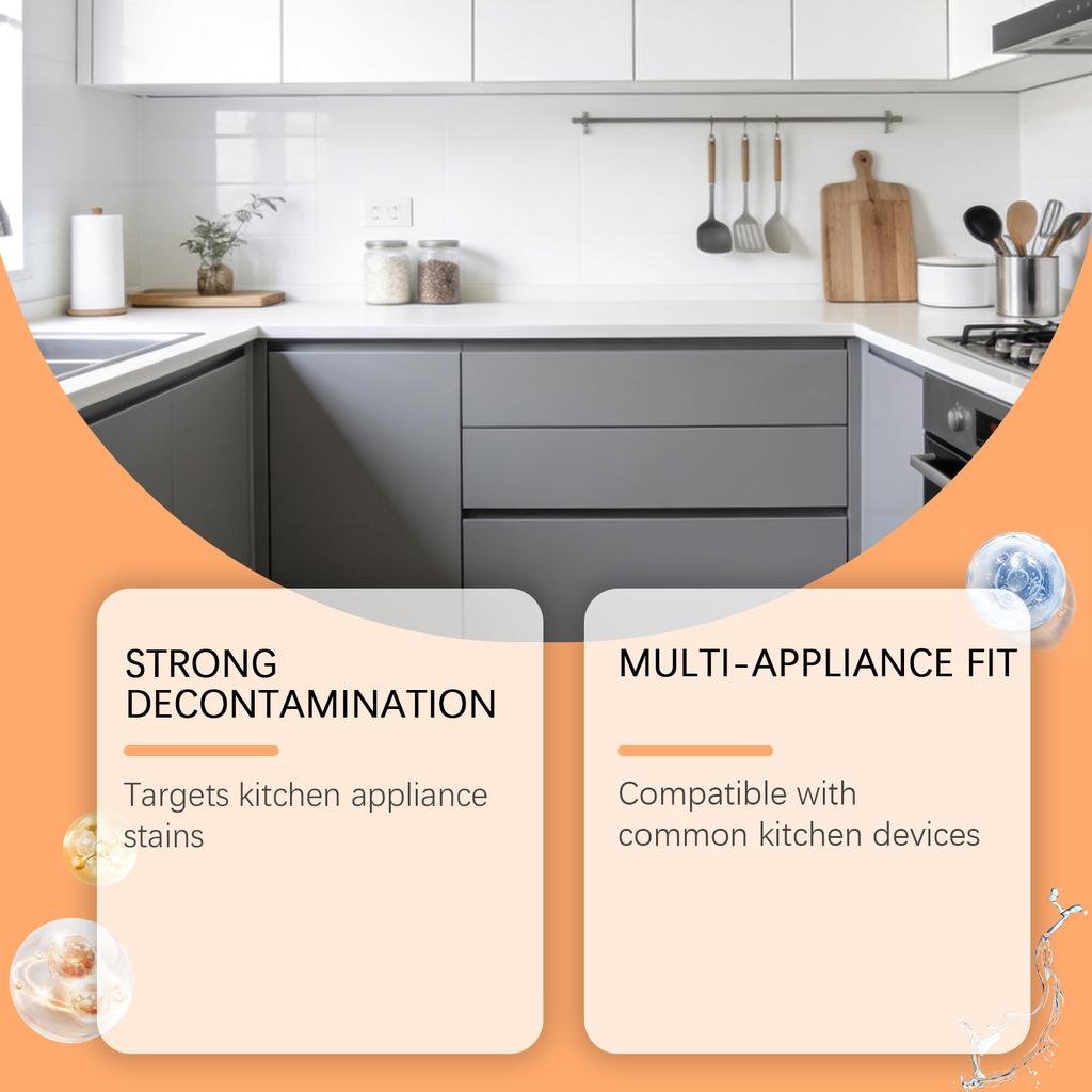 Kitchen Appliance Cleaner, Gentle And Fragrant Spray For Everyday Kitchen Surface Cleaning Of Grease And Grime.50ML