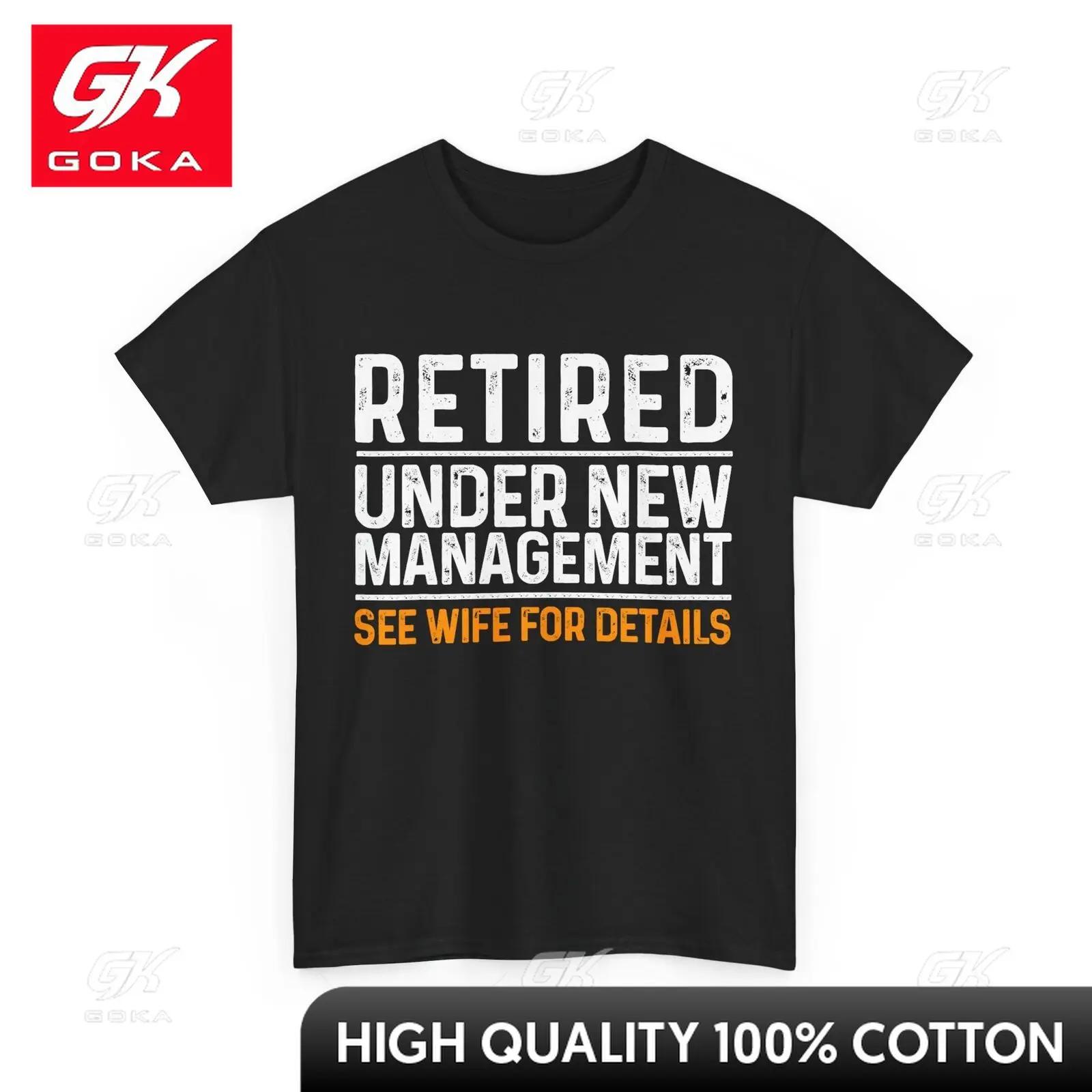 RetireUnisext Funny Shirt Retired Under New UnisexageUnisext See Unique Crew Neck Comfortable Cotton Graphic Shirt for Everyday Casual S