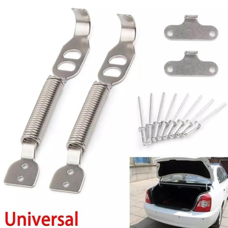 Bonnet Springs Fastener Clips Car Hood Spring Pin Kit Hood Pin Lock Kit Automotive Clip Car Hood Clips