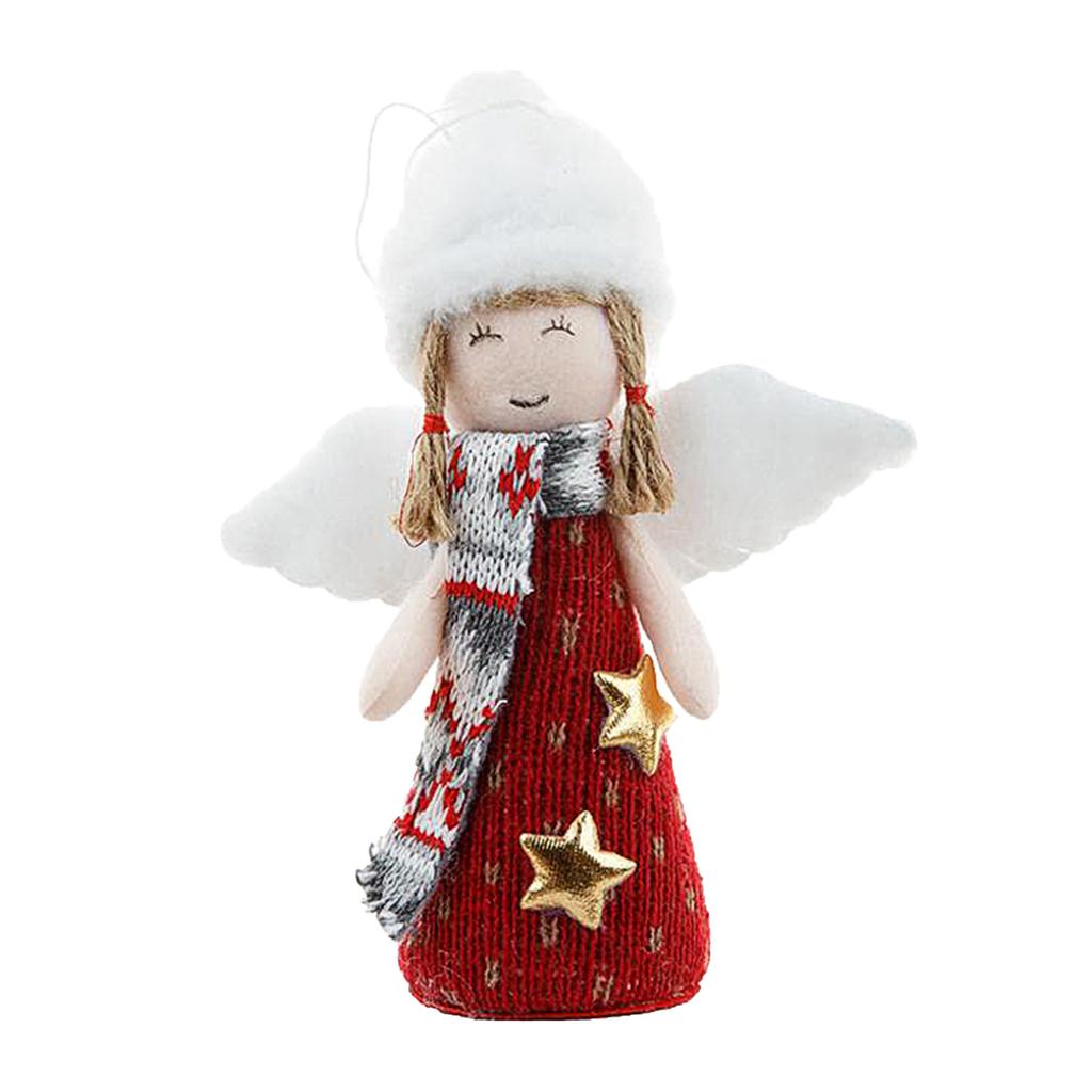 Décoration de noël cerf ange Rudolph pendentif vacances en famille cadeau suspendu