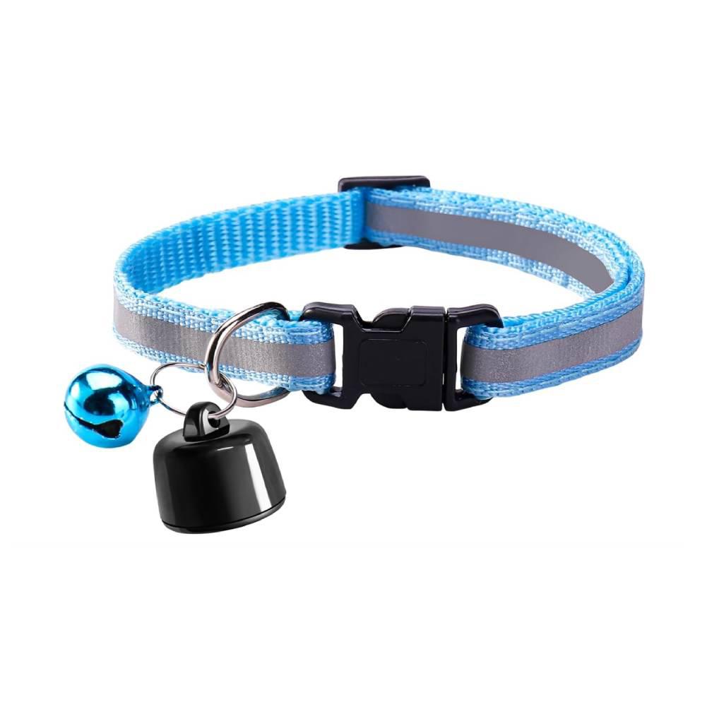 Mini GPS Tracker with Reflective Pattern Lightweight Cat Collar Waterproof GPS Tracker for iOS & Android