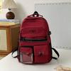 Schoolbag1011 Korean Harajuku Large Capacity Versatile Backpack Vintage Campus Middle and High School Student Tooling Style School Bag Lightweight