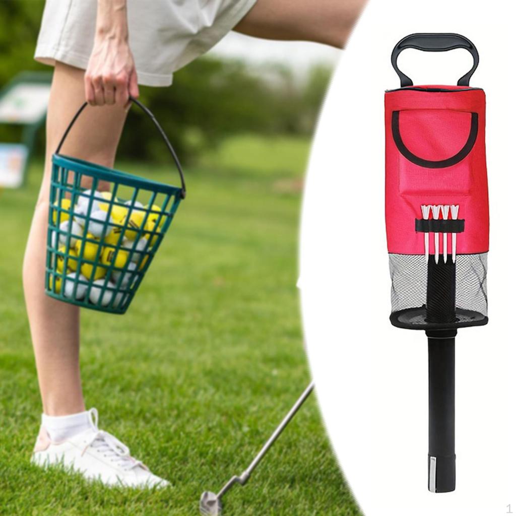 Golf Ball Retriever Accessories Pocket Tee Holder Portable Grabber Golfers Gifts