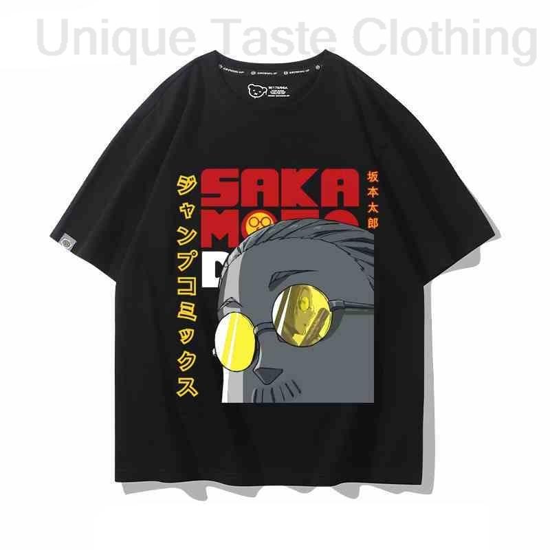 SAKAMOTO DAYS T Shirt Taro Sakamoto Shin Asakura Lu Shaotang Stampa Cartoon T-shirt Harajuku Anime Cotone Manica Corta Top