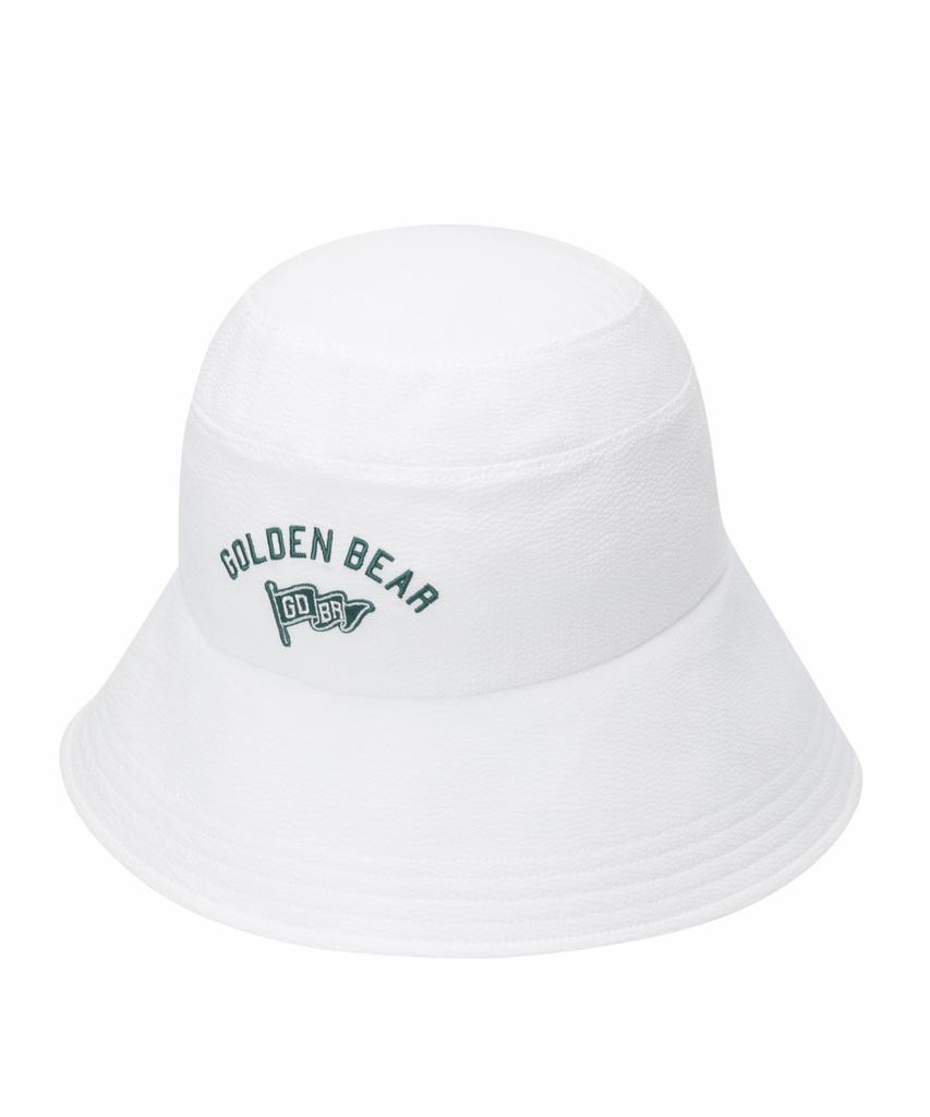 Goldeunbeeo (W) Seersucker Slit Bucket Hat G6Rax26231Whx