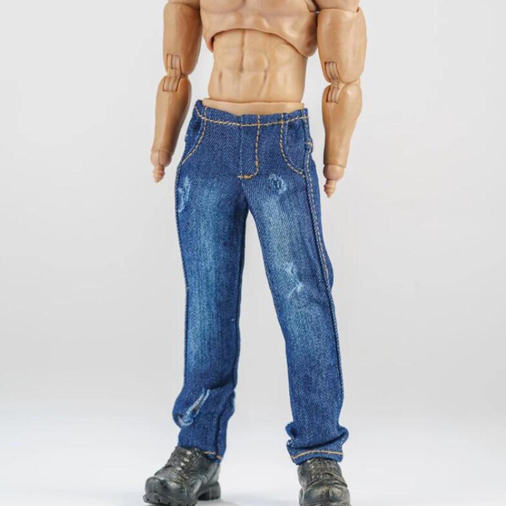 Conjunto de camisa e jeans para boneco de ação 1/12, roupas de 6 polegadas, presentes para crianças e adultos, feito à mão