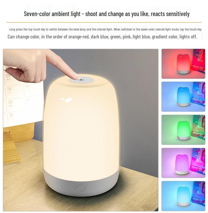 Smart Sunrise Simulation LED Alarm Clock with Colorful Night Light & Timer