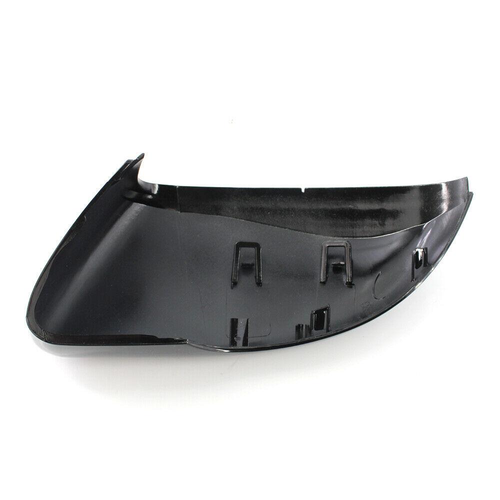1 Paar Auto-Glanz-Schwarz-Rückspiegel-Abdeckungsschutz für Golf 6 MK6 R VI 2009-2013 Auto-Rückspiegelabdeckungen