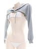 [DOKiDOKi] Ultra-Short Hoodie [Gray] Show Off Your Body! Sexy Cosplay Costume for Women, Street Style