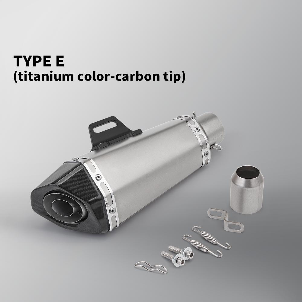 51mm Universal Exhaust Motorcycle Racing Muffler Modified Pipe for MT07 MT09 CBR500 CBR650 Z800 R25 B10 Z400 R3 R9 PCX125