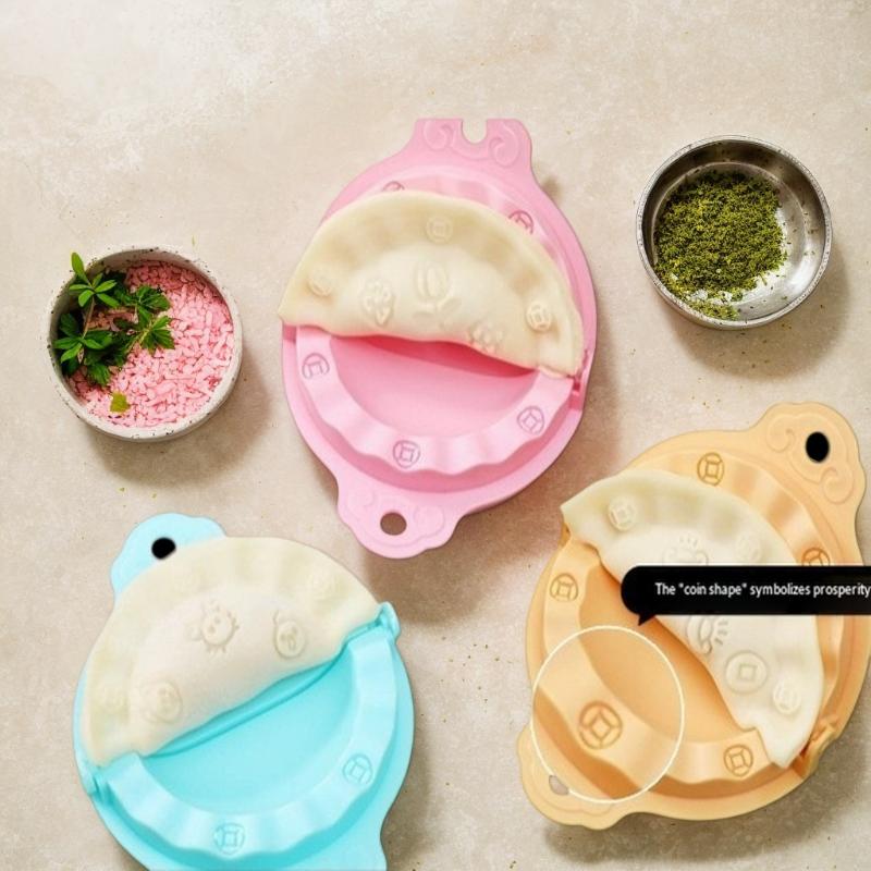Reusable Dumpling Press Mold Printed Dumpling Maker Animal Flower Shapes Dumpling Maker Machine Safe Empanada Press Mold