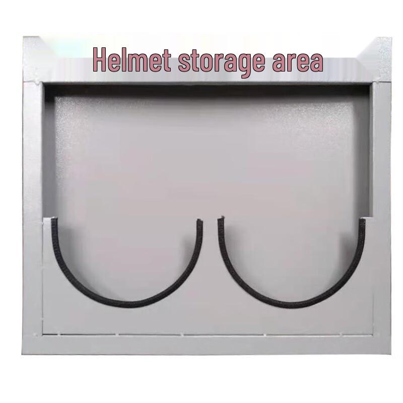 Wall-Mounted Safety Helmet Storage Rack