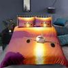 Airplane King Queen Full Duvet Cover Vintage Fighter Bedding Set For Kids Teens Adults Sky Clouds Grey 2/3pcs Soft Quilt Cover