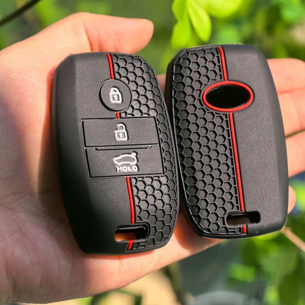 Silicone Car Remote Key Case Cover For KIA Rio Rio5 Sportage Ceed Cerato K3 KX3 K4 K5 Sorento Optima Picanto Grand 3 Buttons