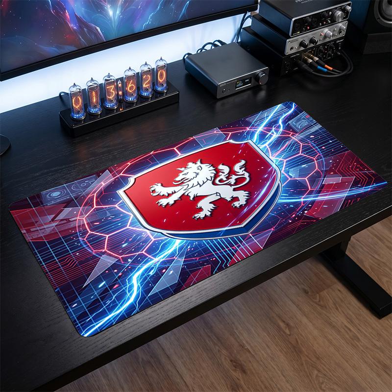 Republi Football Crest Mouse Pad, Extended Non Slip Rubber Desk Mat for Gaming Office Laptop Fan Gift