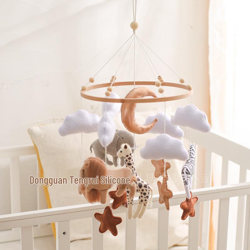 Tierreich Babybett-Mobile - Beruhigender Windspiel-Anhänger für Neugeborene