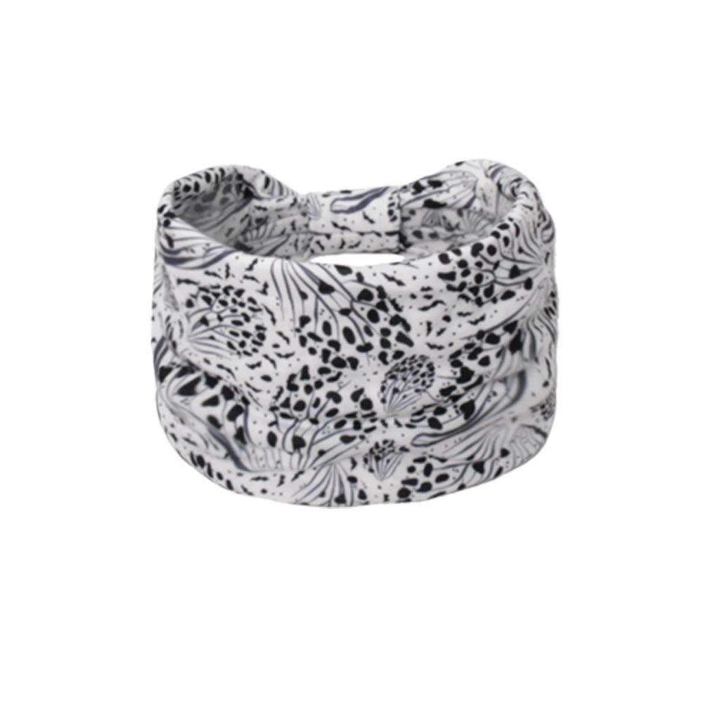 Women's Paisley Sport Yoga Headband - Sweat-Absorbing, Elastic Cotton, Bohemian Style
