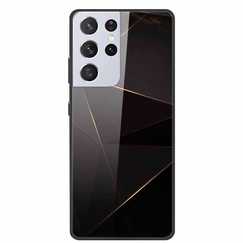 For Samsung Galaxy S25 Ultra Tempered Glass Case Back Cover Hard Phone Cases for SamsungS25 ULTRA 5G SM-S938B Protective Capa