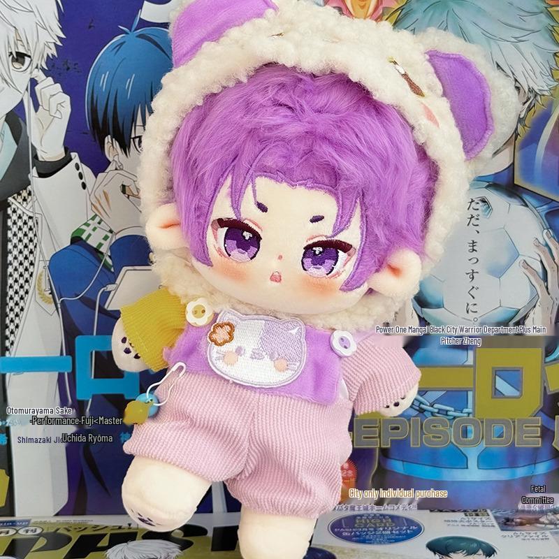 Блю Лок Ёити Исаги и Наги Сэйсиро Хлопковая Плюшевая Кукла со Снимаемой Одеждой 20cm 0.1kg No Skeleton