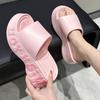EVA thick-soled slippers personalized summer soft elastic cool slippers high-heeled sandals home