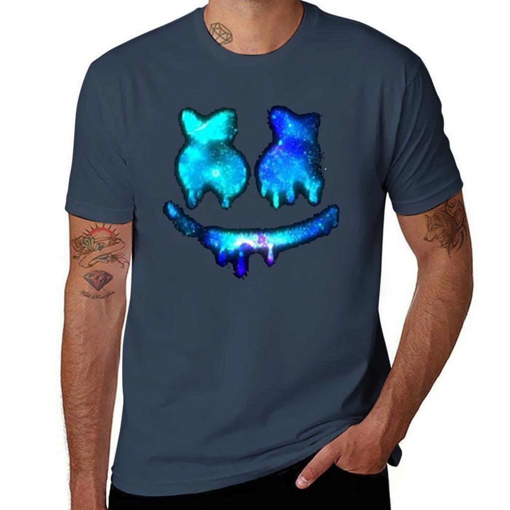Marshmallow Cute Galaxy Smile Tshirt Big And Tall Solid Color Tshirt