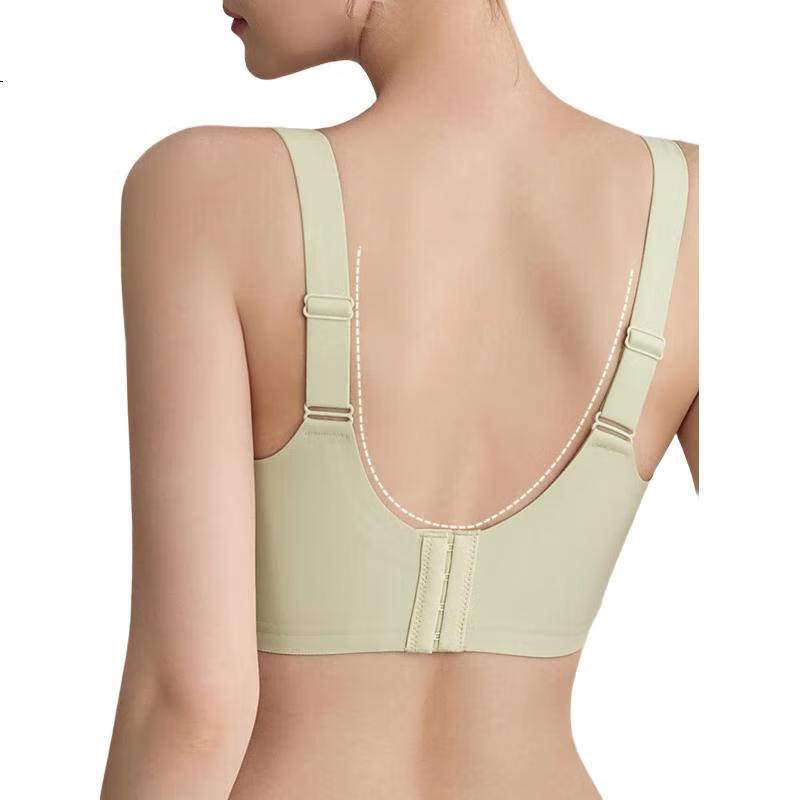LangSha Seamless Bra for Women, Lightweight Foundation Liquid, Anti-Sagging, Push-Up, Wireless, Side Support, Small-Bust Enhancing Brassiere