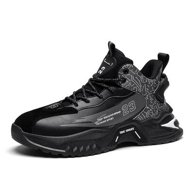 Men's Casual Sports Shoes Fashionable Thick-soled Sneakers New Large-sized Loafers for Men Mesh Breathable Men's Punk Shoes