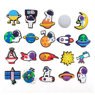 20Pcs Astronaut Series PVC Shoe Charms for Shoe Decoration